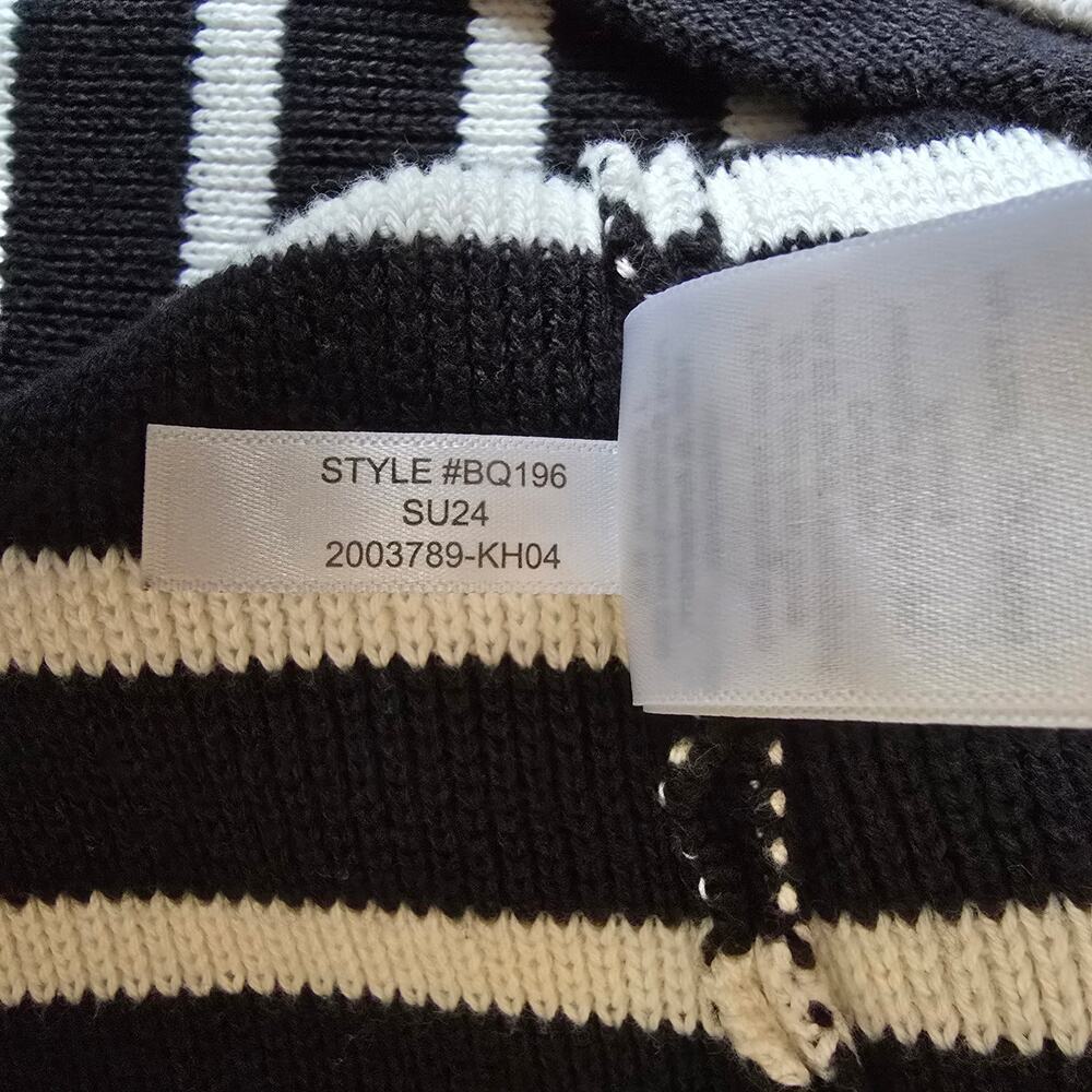 J. Crew Emilie Stripe Sweater 100% Cotton Lady Jacket - Picture 9 of 12